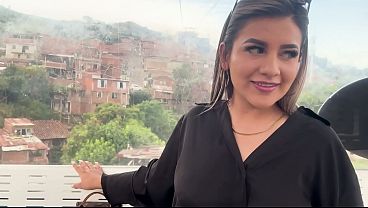 A blonde Latina gets fucked by a stranger she met at MIO-CABLE in Cali, Colombia!