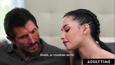 Aria Lee CAUGHT MASTURBATING& Fucked By Stepdad! FRENCH