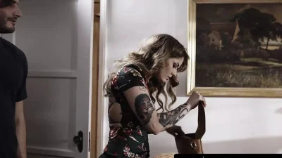 PURE TABOO Tattooed Babe Vanessa Vega Represses Guilty Conscience With EXTREME ROUGH SEX!